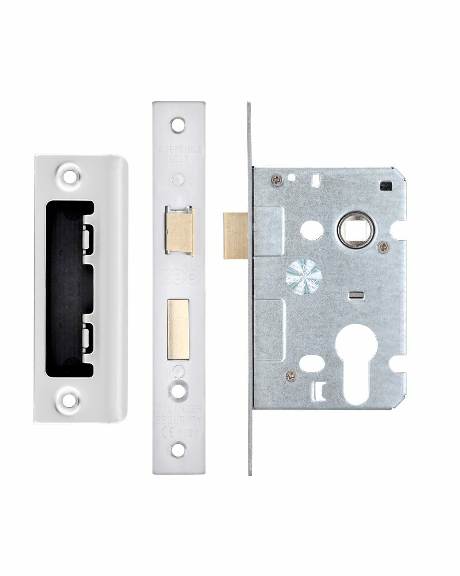65mm (2.5"") Euro Profile Mortice Sashlock (44mm Backset) - SSS