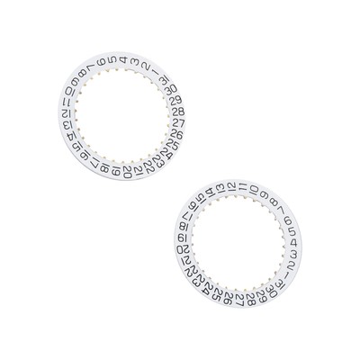 2x Date Indicator Date Wheel Disc Plate 2557 H3/H6 For ETA 2804-2 2824-2 2892A2