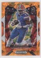 2021 Panini Prizm Draft Picks All-American Orange Ice Kadarius Toney #195 0e1b