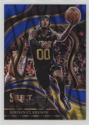 2023 Panini Select Courtside Blue Tectonic Prizm 31/99 Jordan Clarkson #233 7n6