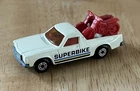 Vintage Matchbox Lesney Superfast MB60 Holden Pick Up, White, w/2 motorbikes