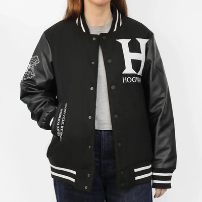 Harry Potter MINALIMA Hogwarts Wizarding World - Black Bomber Baseball Jacket