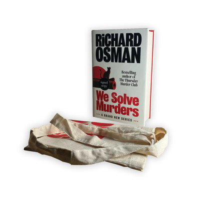 We Solve Murders By Richard Osman Signed Excl. UK 1/1 HB + Promo Bag