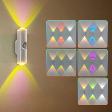 1 pc Smart RGB Motion Sensor Night Light Magnetic Rechargeable Wall Lamp