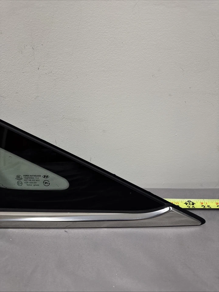 2011-2014 HYUNDAI SONATA Quarter Vent Window Glass Rear Left Driver Side OEM - Image 3 of 4
