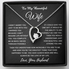To My Wife Necklace, Gift For Wife, Anniversary Gift For Wife, Necklace For Wife