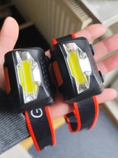 Gritin Stirnlampe LED, [2 Stück] LED Stirnlampe Kopflampe Superhell mit 3 Modi