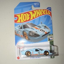 Hot Wheels Ford GT40 Mk.IV LeMans Racecar 1:64 Diecast Blue Orange 1967
