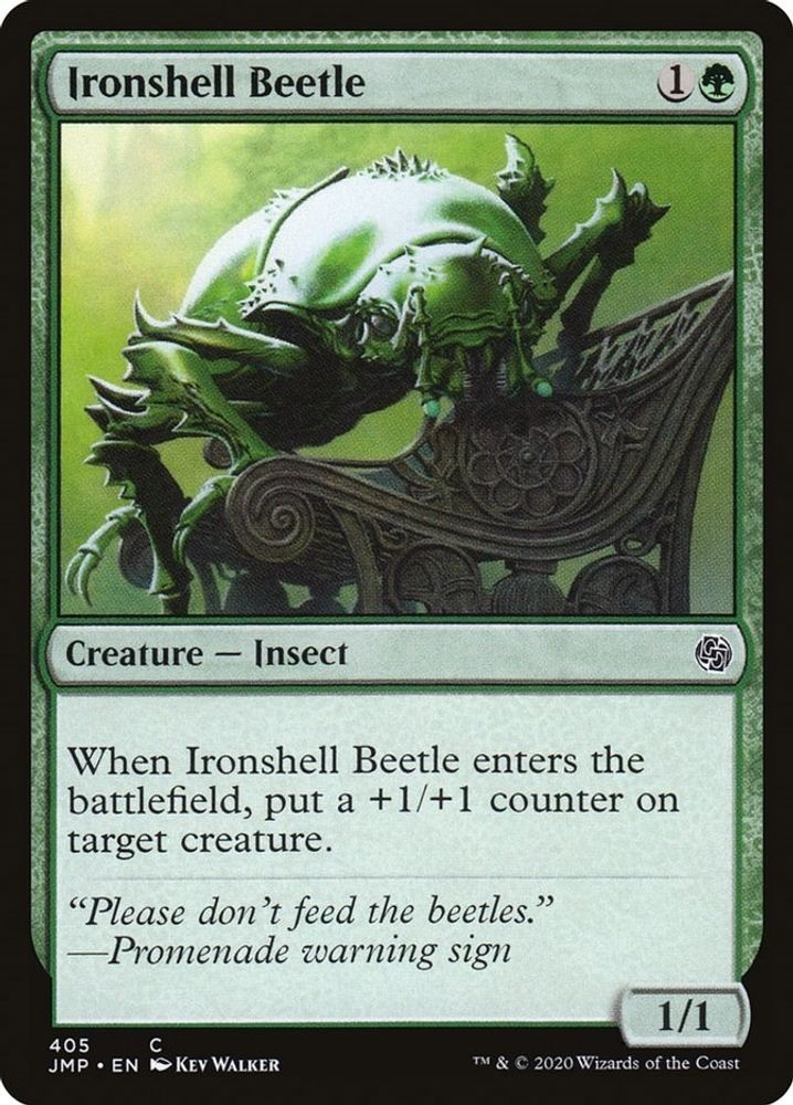 2020 Magic: The Gathering: Jumpstart - Ironshell Beetle (#405, C, Near Mint)
