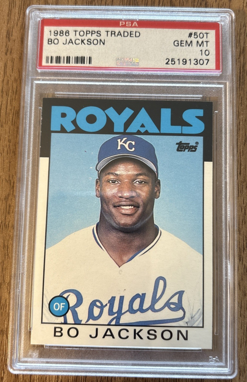 Bo Jackson 1986 Topps Traded #50T PSA 10
