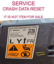 Service, Reset CRASH DATA 2024 Sentra   SRS M...