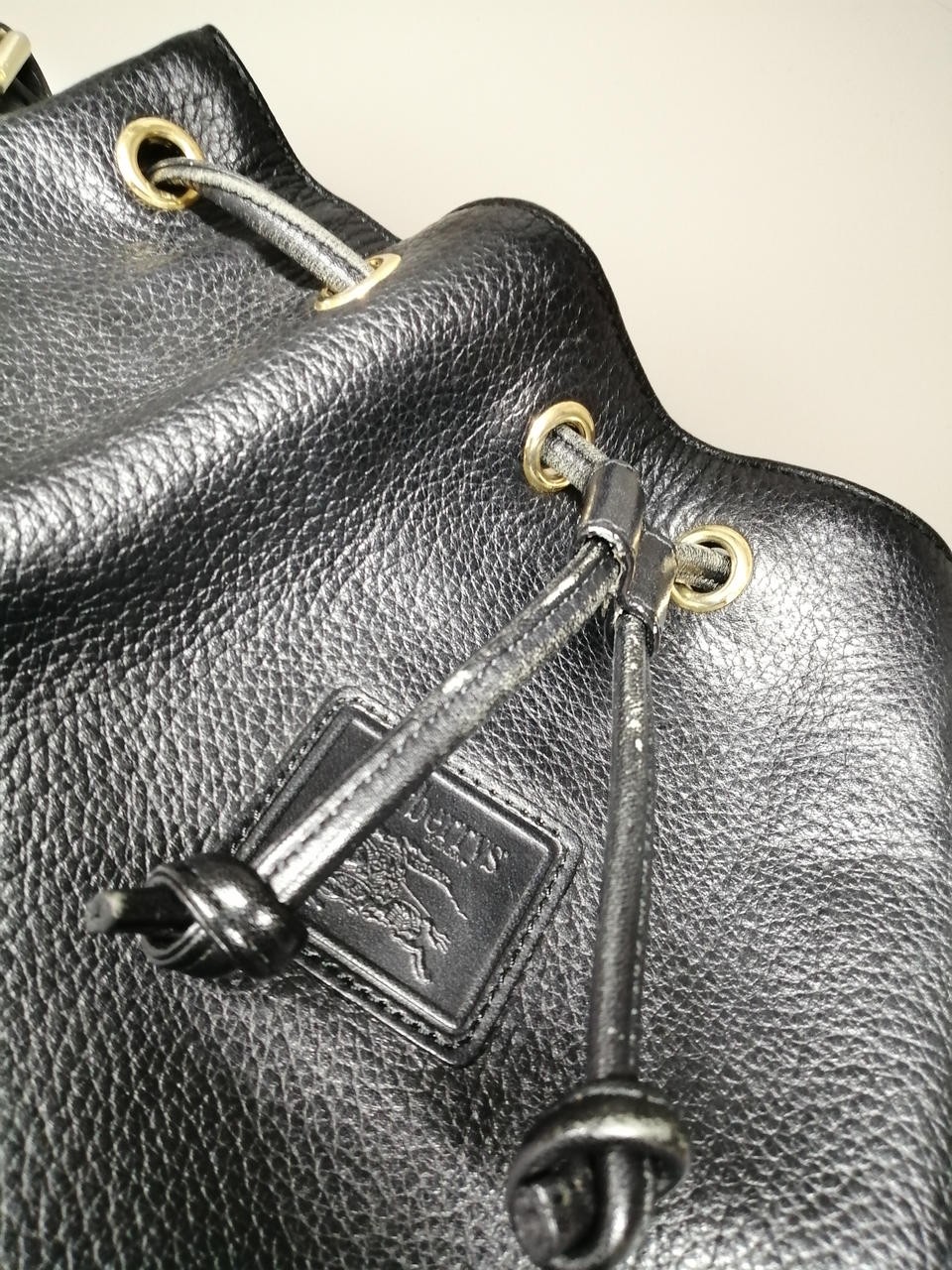 Drawstring Shoulder Bag Model BLK Nova Check Scra… - image 3