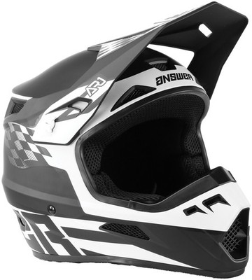 Answer AR1 Sweep Helmet Black/White Fits MeDium   Meets D.O.T. & ECE StanDarDs