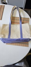 Vintage LL Bean Tote Bag distressed made in usa Has Rust Stains/spots