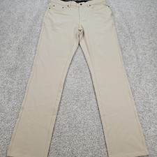 Greg Norman Pants Mens 32 Beige Khaki Chino Slack Golf Preppy Stretch 32x32 NWOT