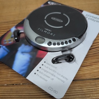 Jensen CD-60R Portable CD Player - Silver/Black  Open Box *READ*