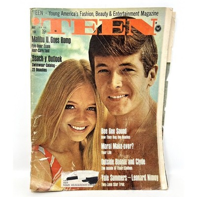 Teen Magazine May 1968 60's Summer Fashion Swimsuit Beauty Bee Gees