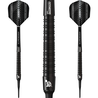 Harrows Softdarts Supergrip Black Edition 90% Tungsten Softtip Darts Softdart