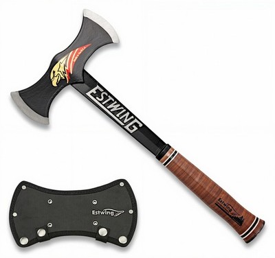 Estwing Black Eagle Double Bit Axe Leather Axt Beil Tomahawk Outdoor Survival