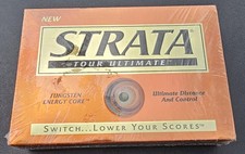 Strata Tour Ultimate Golf Balls with Tungsten Energy Core   1 Dozen New 