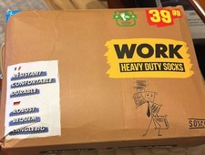 Men s Work Socks Crew Length, Black, 10 Pairs XL Size