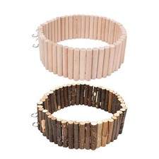 Hamster Bridge Wooden Bendable Small Animal Fence Hamster Ladder Bridge