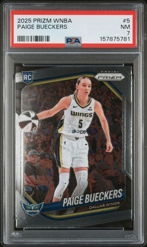 2025 Panini Prizm WNBA - Paige Bueckers #5 (RC) Graded Card PSA 7 NM