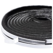 Bürstendichtung selbstklebend 9 x 15 mm 5 m schwarz