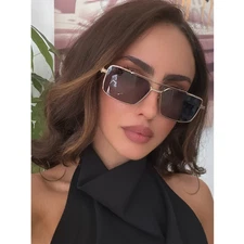 NEW Valentino V-Sei VLS111-A Gold Aviator Sunglasses