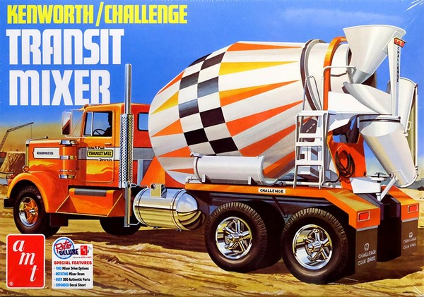 Kenworth Challenge Transit Mixer Betonmischer 1:25 Amt Model Kit Bausatz AMT1215-image