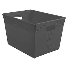 Diversi-Plast 39831L Corrugated & Nestable 18 In L X 13 In W X 12 In H, 3 Pk