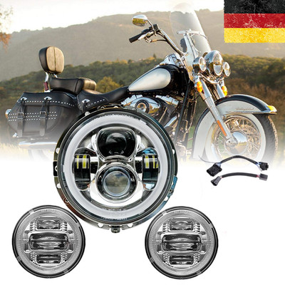 7'' 4,5'' LED Scheinwerfer Nebelscheinwerfer Für Harley Davidson Road King Softail