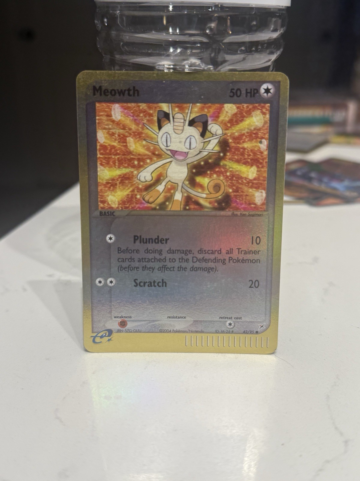 Meowth 42/95 Team Magma vs Team Aqua Reverse Holo NM