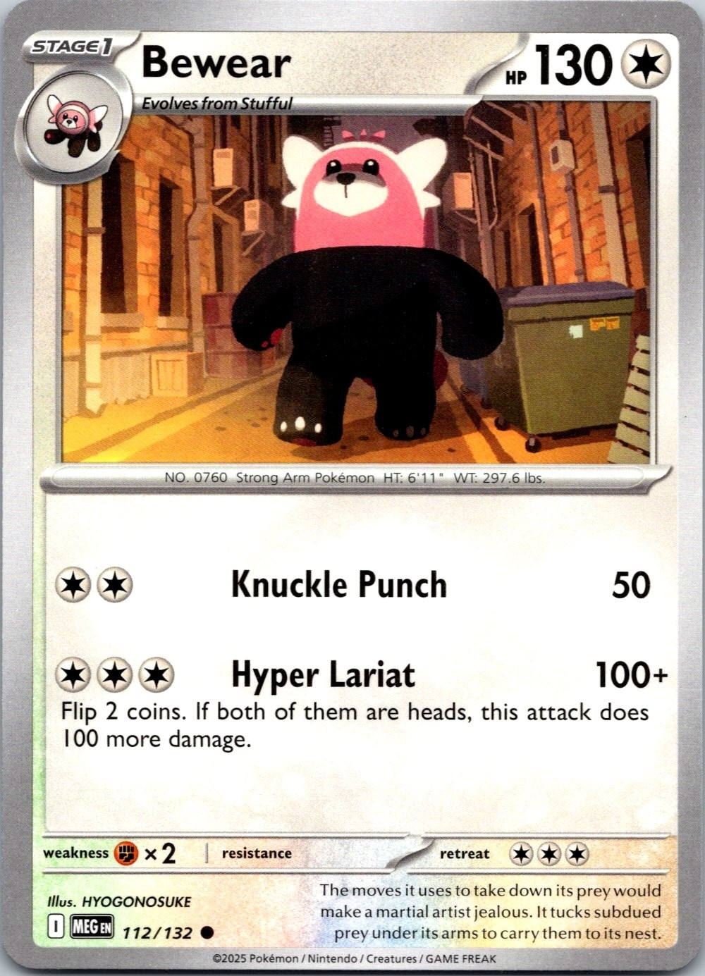 Bewear - 112/132 - Mega Evolution - Regular