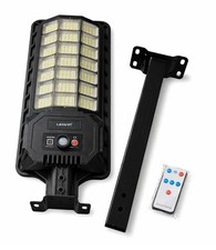 LAMPIONE LED SOLARE 2000W CON STAFFA CREPUSCOLARE IP65 FOTOVOLTAICO TELECOMANDO