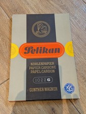 Vintage Kohlepapier Pelikan 1022 G G&uuml;nther Wagner  50er Neu noch Versiegelt