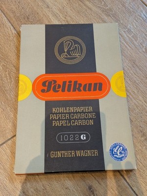 Vintage Kohlepapier Pelikan 1022 G Günther Wagner  50er Neu noch Versiegelt