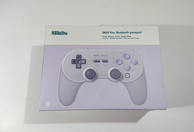 8BitDo SN30 Pro Plus + Bluetooth Gamepad Controller Purple & Gray SN Edition