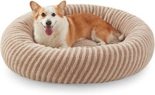 Cozy Donut Dog Beds Large Sized Dogs Washable Removable Cover 36"x36"x10"