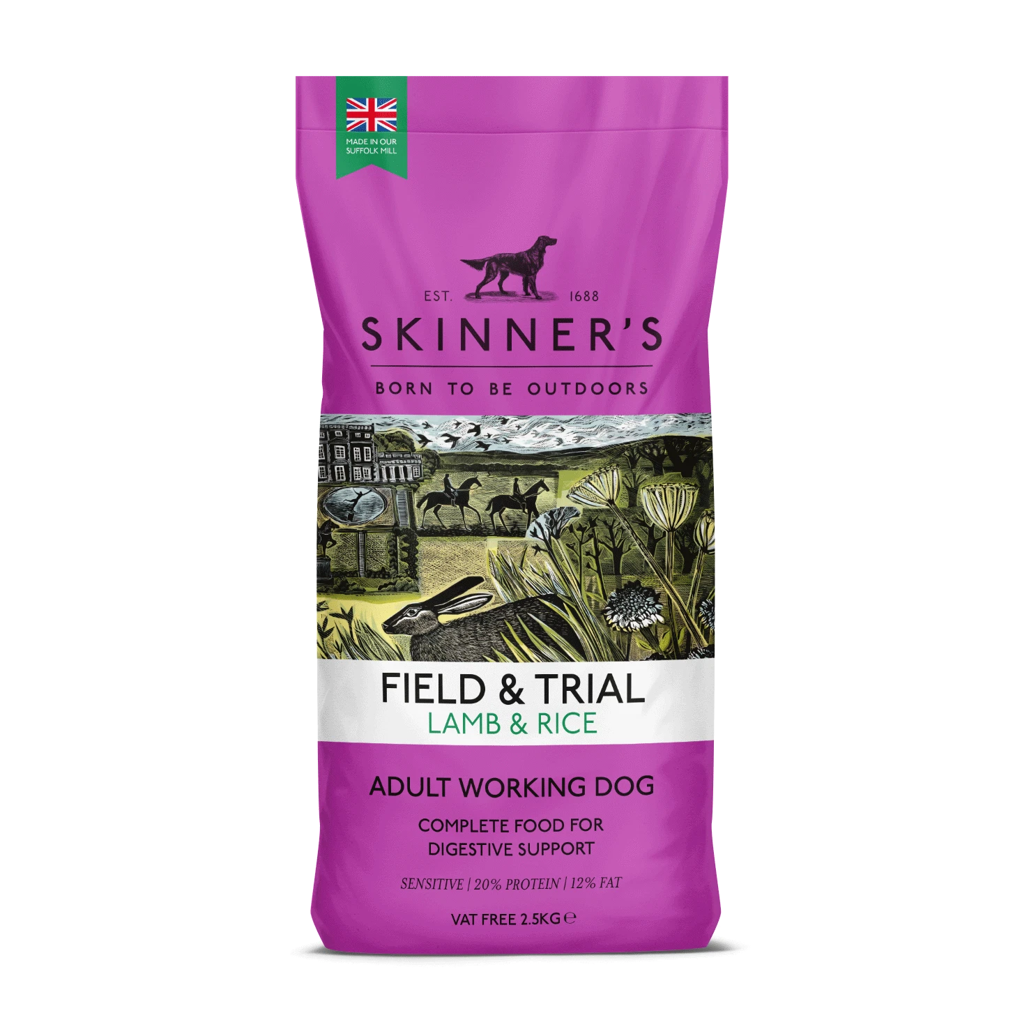 Skinners Field & Trial Lamb & Rice – Complete Dry Dog Food 2.5kg