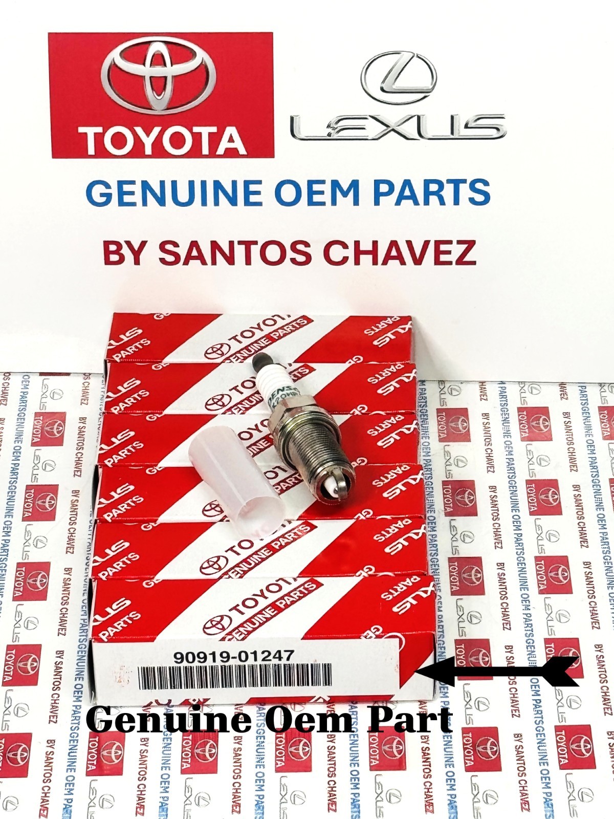 2005-2018 Avalon IRIDIUM SPARK PLUG X6 GENUINE OEM PART 90919-01247