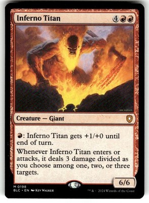Inferno Titan Commander: Bloomburrow Regular MTG