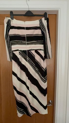 Coast Dress size 10 multi colour (pink black and white ) good length, very comf - Picture 8 of 9