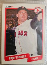 Rare- ERROR- Fleer 1990 Roger Clemens #271 Boston Red Sox Baseball Card Base Set