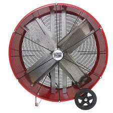Barrel Air Circulator Fan, Mobile Mount, 30 in Blade Dia, 120V, 3,850/5,500 cfm,
