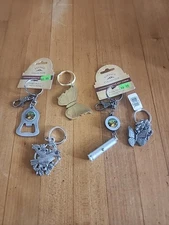 Nature Theme Key Chains Lot Of 5  Butterfly Humming Bird