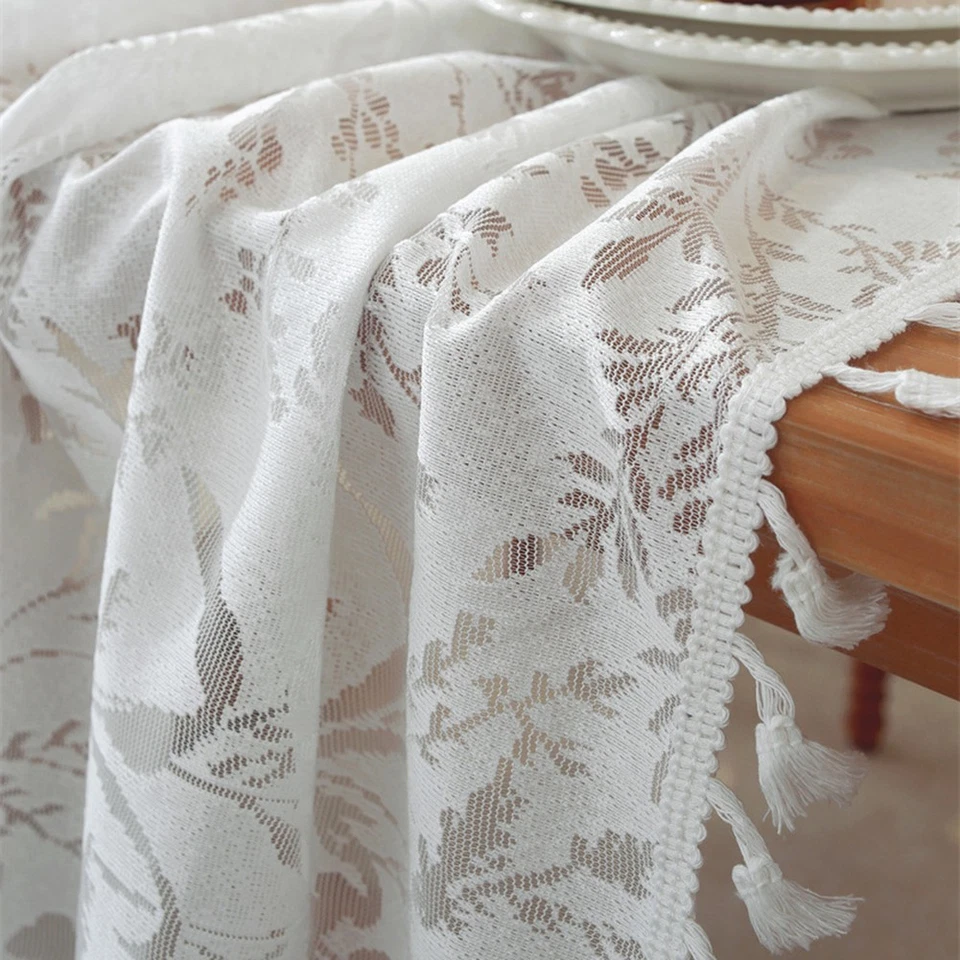 Charming Vintage Floral Tablecloth for Enhancing Dining Spaces with Style - Image 4 of 4