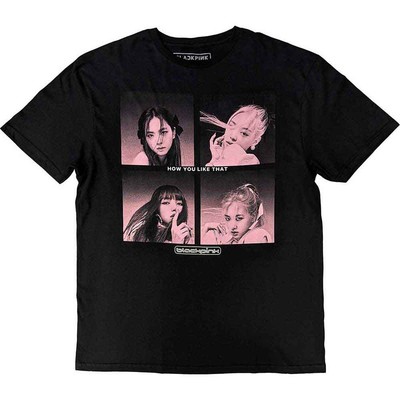 BlackPink T Shirt How You Like That Band Logo new Official Unisex Black