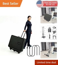 Portable Massage Table Cart with Wheels, Foldable Carrier Trolley
