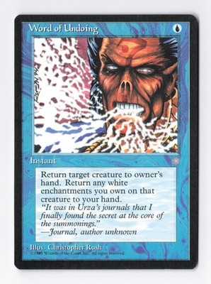 Word of Undoing Ice Age MTG Vintage Magic the Gathering Card LP/NM